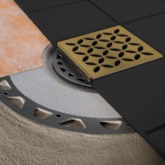 Schluter®-KERDI-DRAIN-STYLE 4″ Grate Assembly Metallic Finishes