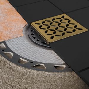 Schluter®-KERDI-DRAIN-STYLE 4″ Grate Assembly Metallic Finishes