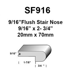 9/16" Flush Stairnose