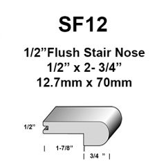 1/2" Flush Stairnose
