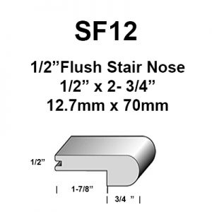 1/2" Flush Stairnose
