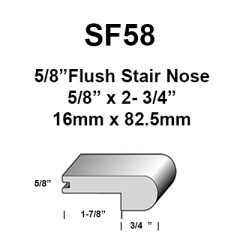 5/8" Flush Stairnose