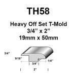 TH58 – 5/8″ Heavy Offset T-Mold