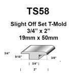 TS58 – 5/8″ Slight Offset T-Mold
