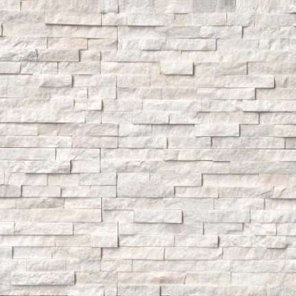 Arctic White Split Face Ledger Panel – MSI natural stone