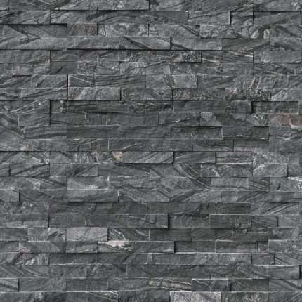 Glacial Black Split Face Ledger Panel – MSI natural stone