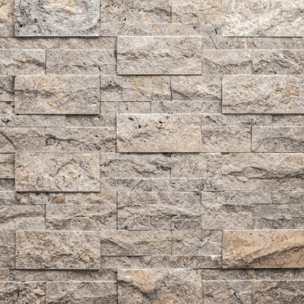 Silver Travertine Split Face XL Rockmount – MSI natural stone