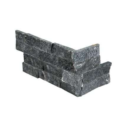 Coal Canyon Split Face Ledger Panel – MSI natural stone installation 1