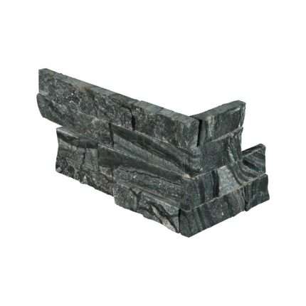 Glacial Black Split Face Ledger Panel – MSI natural stone installation 1