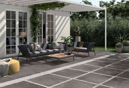 Pisa Nero 2cm porcelain paver – view 2